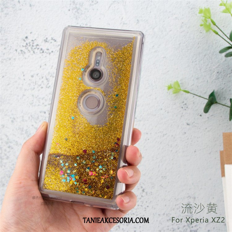 Etui Sony Xperia Xz2 Niebieski Quicksand Miękki, Obudowa Sony Xperia Xz2 Telefon Komórkowy Kreatywne Ochraniacz