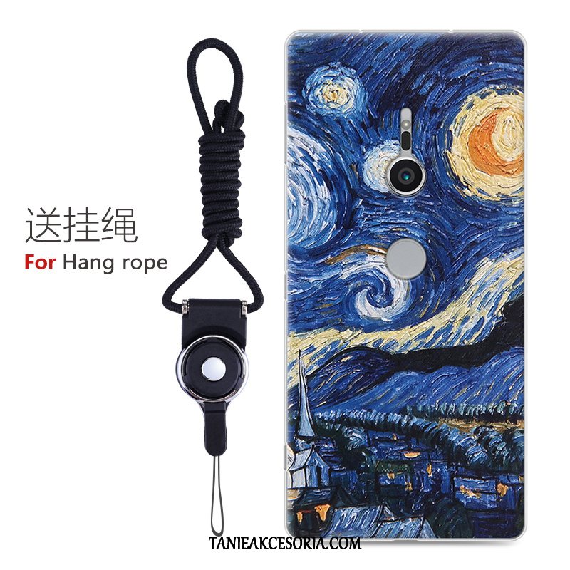 Etui Sony Xperia Xz2 Relief All Inclusive Niebieski, Obudowa Sony Xperia Xz2 Miękki Anti-fall Ochraniacz