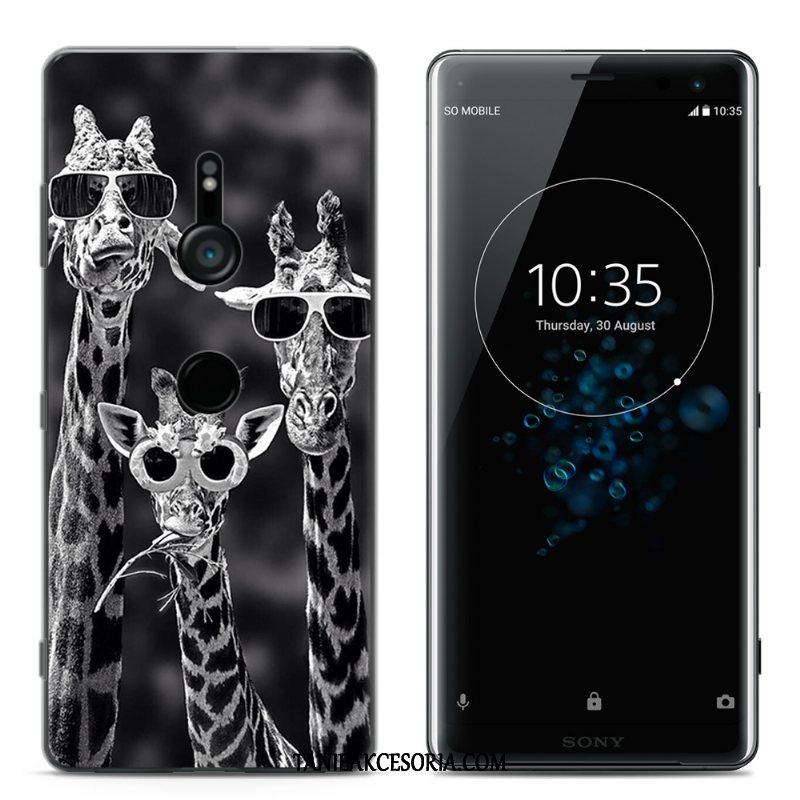 Etui Sony Xperia Xz3 Kreskówka Duży Przezroczysty, Obudowa Sony Xperia Xz3 Kreatywne Różowe Silikonowe