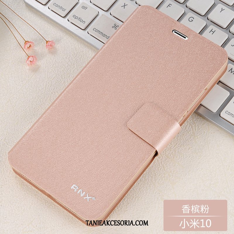 Etui Xiaomi Mi 10 All Inclusive Mały Telefon Komórkowy, Futerał Xiaomi Mi 10 Klapa Niebieski Ochraniacz Beige