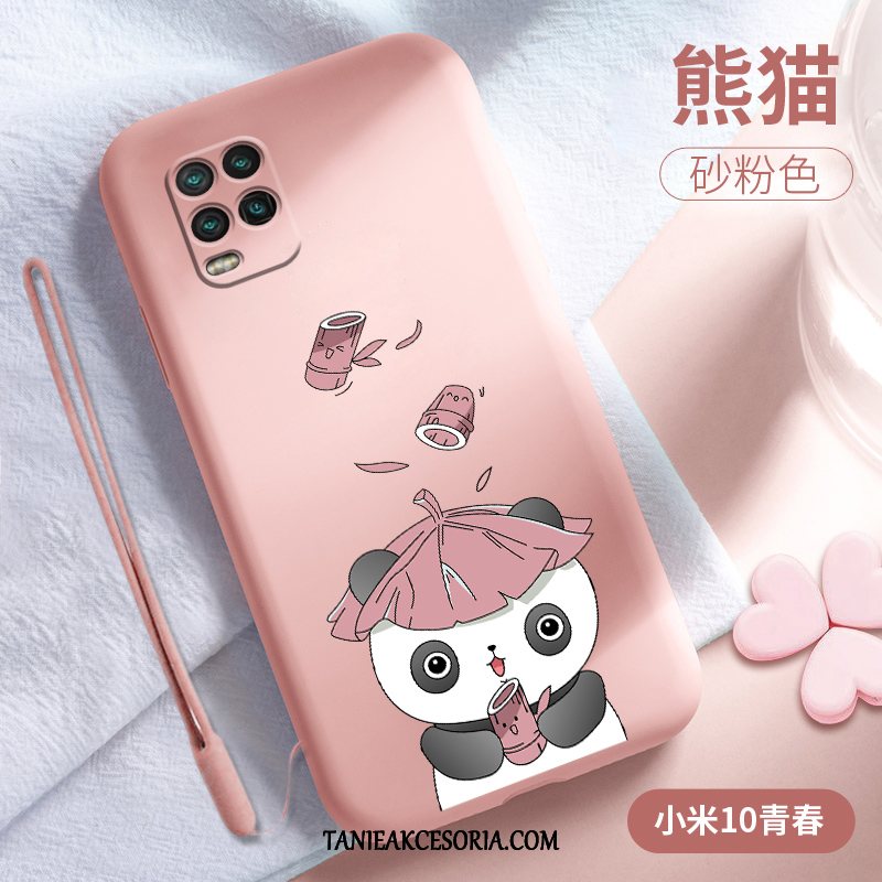 Etui Xiaomi Mi 10 Lite Osobowość Nubuku Kreatywne, Obudowa Xiaomi Mi 10 Lite Silikonowe Zakochani Zielony Beige