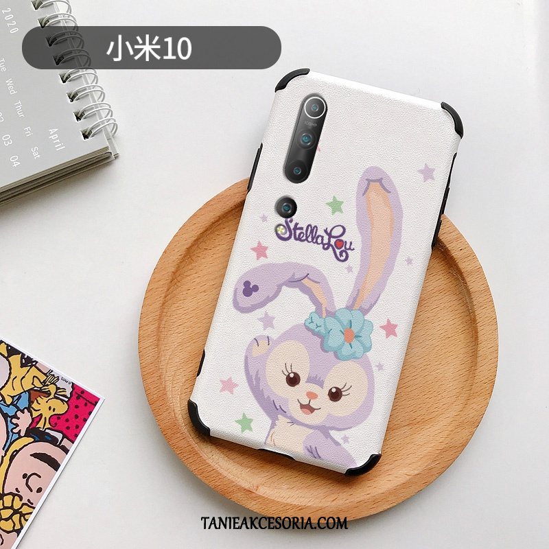 Etui Xiaomi Mi 10 Moda Silikonowe Relief, Pokrowce Xiaomi Mi 10 Jedwab Ochraniacz Kreskówka Beige