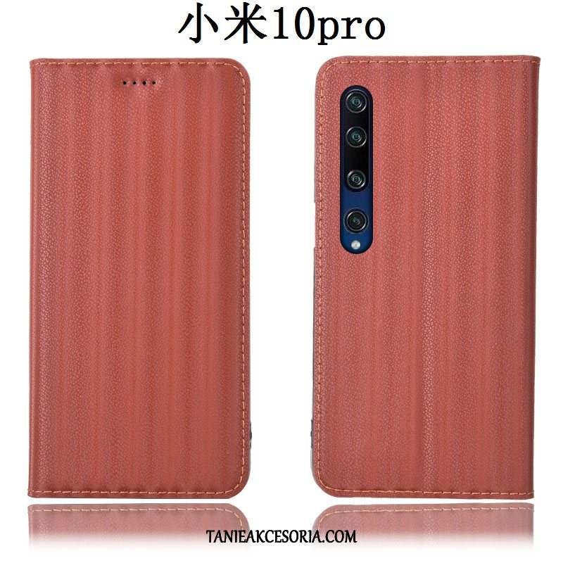 Etui Xiaomi Mi 10 Pro Gradient Ochraniacz Mały, Obudowa Xiaomi Mi 10 Pro Anti-fall Skórzany Futerał Telefon Komórkowy Beige