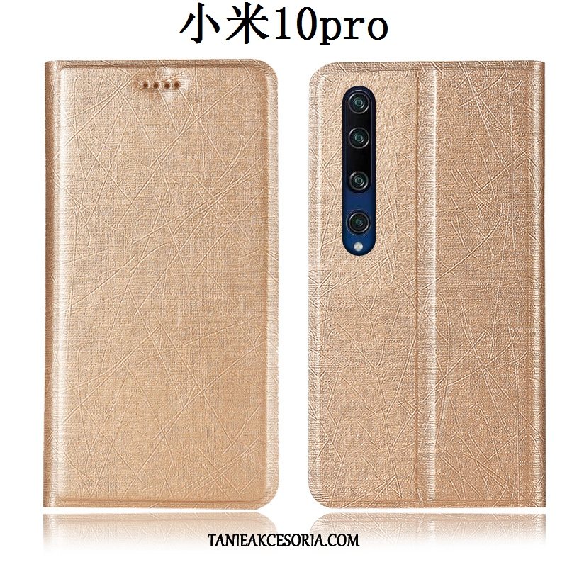 Etui Xiaomi Mi 10 Pro Jedwab Mały Ochraniacz, Pokrowce Xiaomi Mi 10 Pro Anti-fall All Inclusive Niebieski Beige