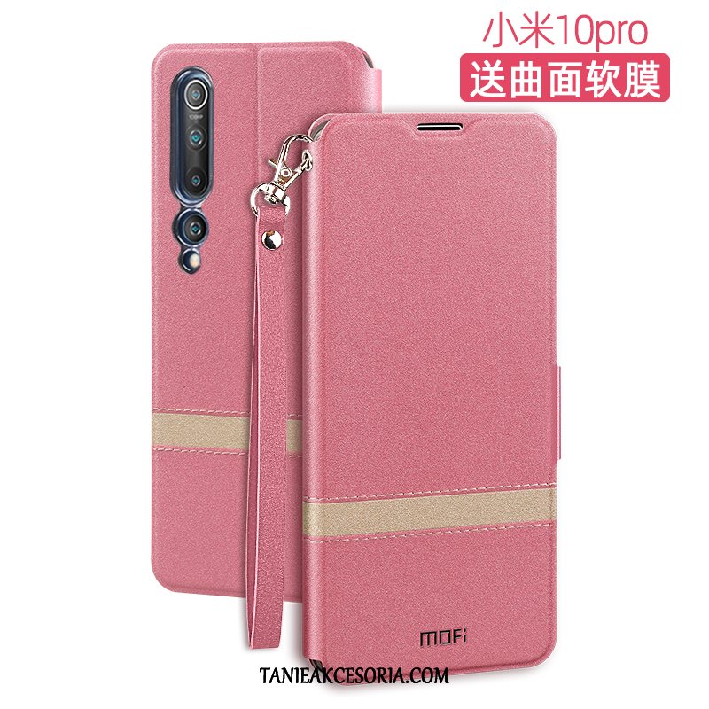 Etui Xiaomi Mi 10 Pro Klapa All Inclusive Skórzany, Futerał Xiaomi Mi 10 Pro Niebieski Tendencja Miękki Beige