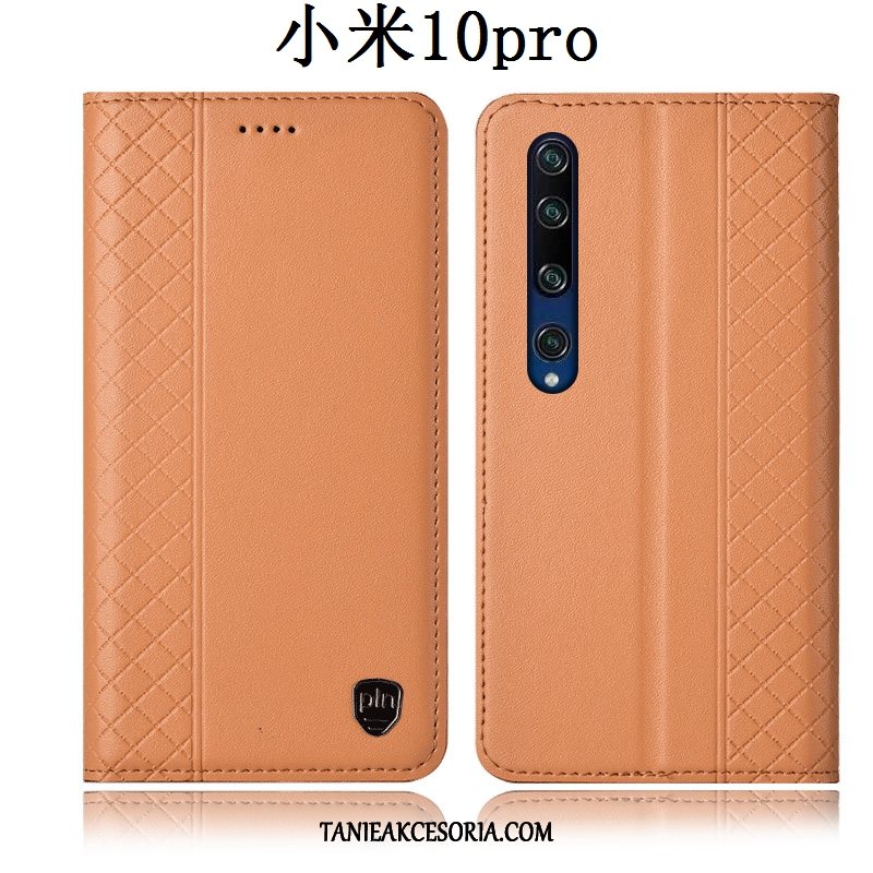 Etui Xiaomi Mi 10 Pro Mały All Inclusive Telefon Komórkowy, Futerał Xiaomi Mi 10 Pro Skórzany Ochraniacz Anti-fall Beige