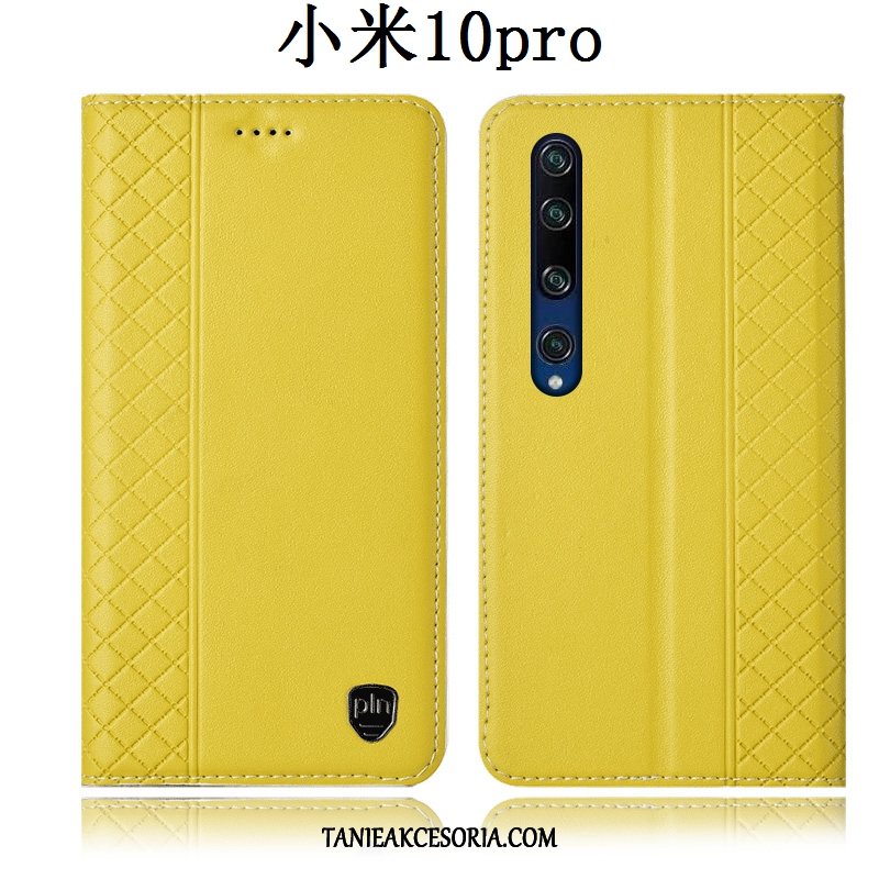 Etui Xiaomi Mi 10 Pro Mały All Inclusive Telefon Komórkowy, Futerał Xiaomi Mi 10 Pro Skórzany Ochraniacz Anti-fall Beige