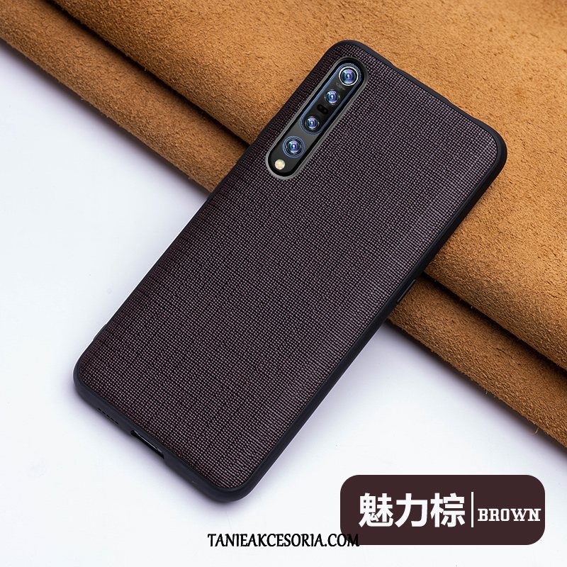 Etui Xiaomi Mi 10 Pro Mały Modna Marka Niebieski, Futerał Xiaomi Mi 10 Pro Jakość Kreatywne Prawdziwa Skóra Beige