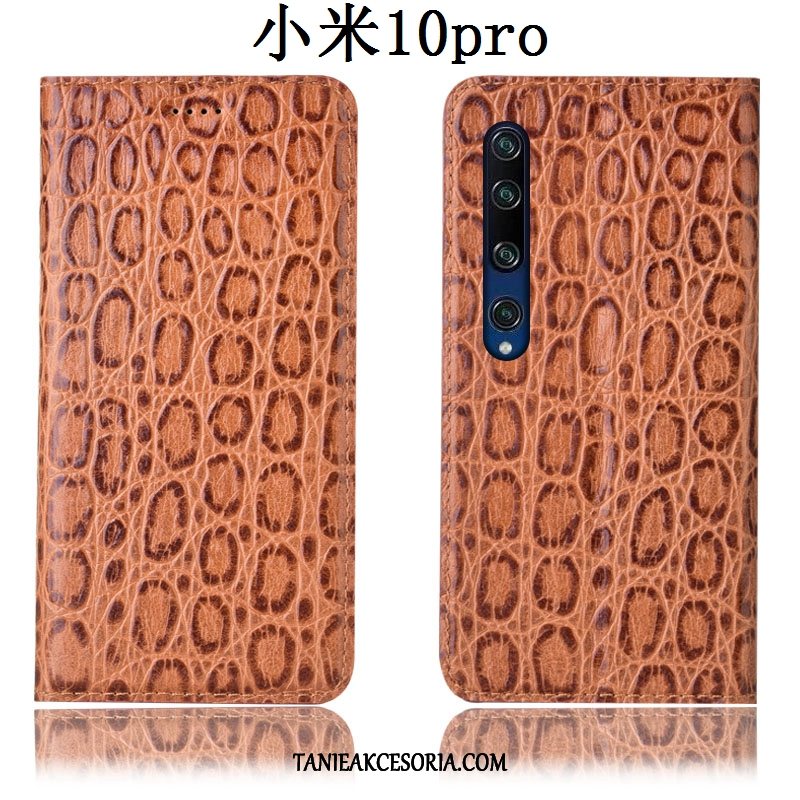 Etui Xiaomi Mi 10 Pro Ochraniacz Młodzież Skórzany Futerał, Obudowa Xiaomi Mi 10 Pro All Inclusive Mały Anti-fall Beige