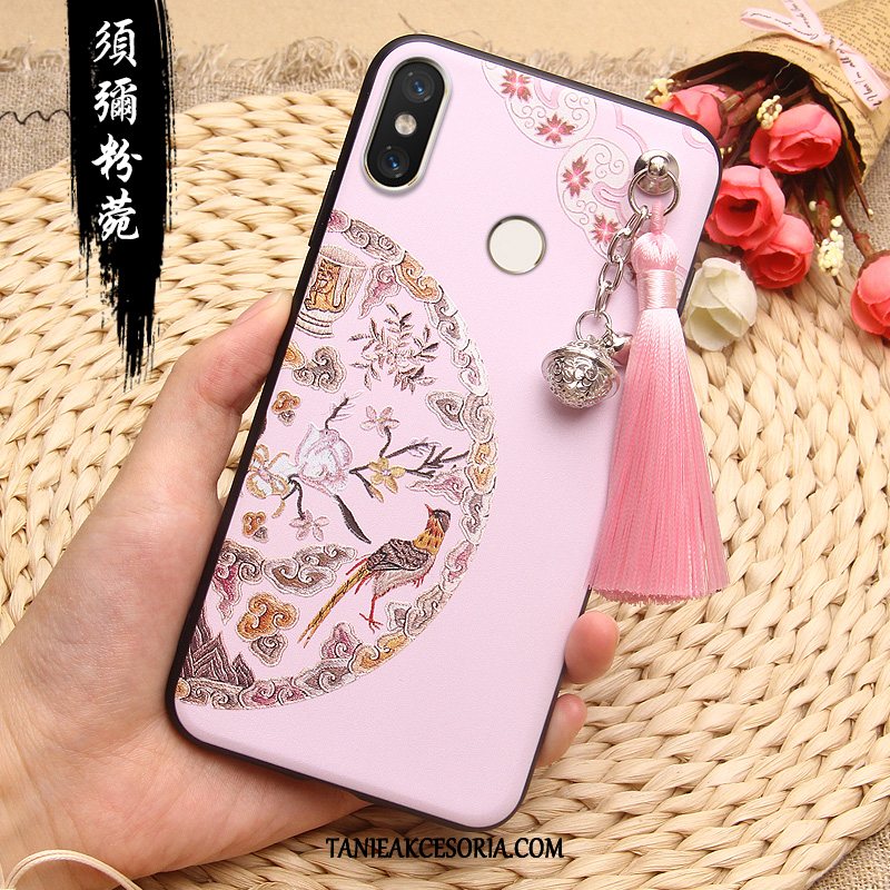 Etui Xiaomi Mi 8 Anti-fall All Inclusive Modna Marka, Futerał Xiaomi Mi 8 Mały Telefon Komórkowy Czerwony Beige