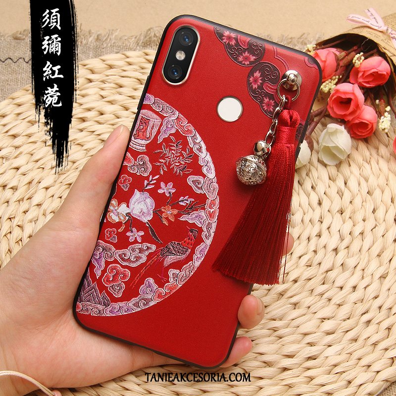 Etui Xiaomi Mi 8 Anti-fall All Inclusive Modna Marka, Futerał Xiaomi Mi 8 Mały Telefon Komórkowy Czerwony Beige