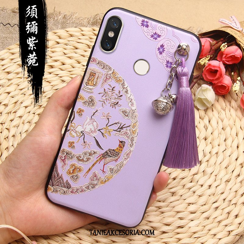 Etui Xiaomi Mi 8 Anti-fall All Inclusive Modna Marka, Futerał Xiaomi Mi 8 Mały Telefon Komórkowy Czerwony Beige