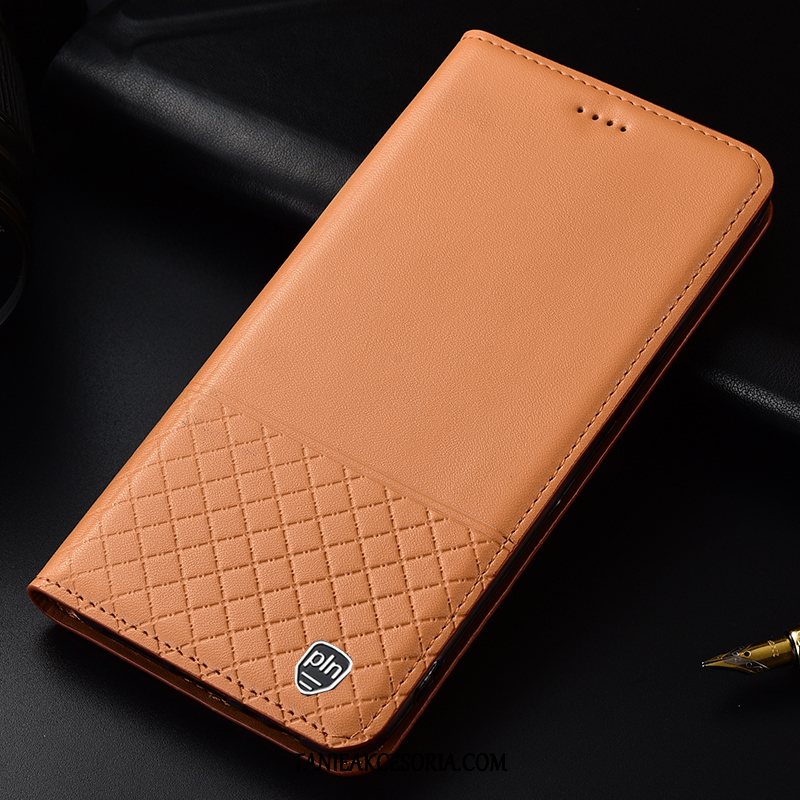 Etui Xiaomi Mi 8 Cytrynowa Anti-fall Prawdziwa Skóra, Futerał Xiaomi Mi 8 Mały Ochraniacz Telefon Komórkowy Beige