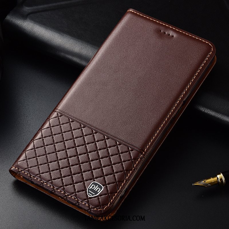 Etui Xiaomi Mi 8 Cytrynowa Anti-fall Prawdziwa Skóra, Futerał Xiaomi Mi 8 Mały Ochraniacz Telefon Komórkowy Beige