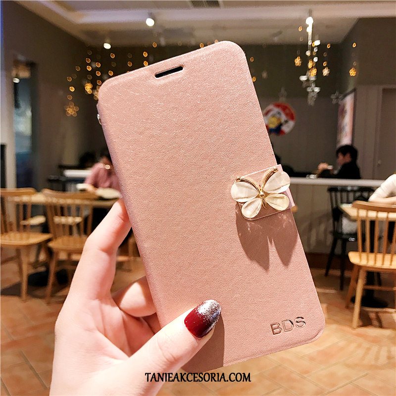 Etui Xiaomi Mi 8 Lite Klapa Moda Różowe, Obudowa Xiaomi Mi 8 Lite Kreatywne Ochraniacz Młodzież Beige