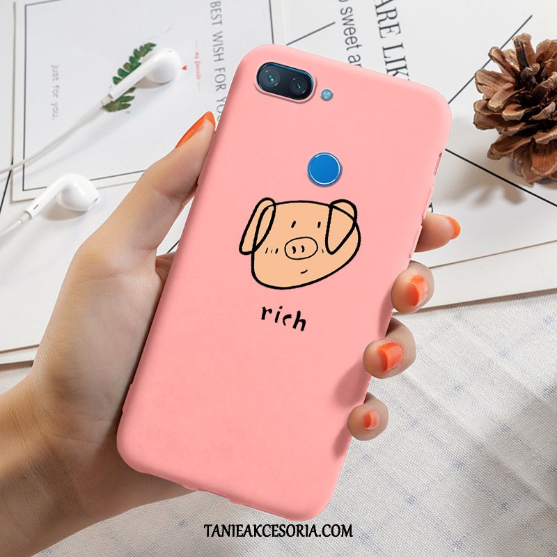 Etui Xiaomi Mi 8 Lite Mały Miękki Ochraniacz, Futerał Xiaomi Mi 8 Lite Żółty Proste Europa Beige