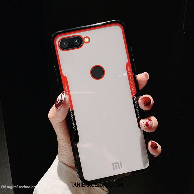 Etui Xiaomi Mi 8 Lite Osobowość Telefon Komórkowy All Inclusive, Pokrowce Xiaomi Mi 8 Lite Czerwony Granica Mały Beige