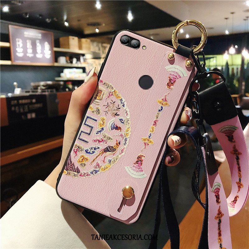 Etui Xiaomi Mi 8 Lite Purpurowy Anti-fall Silikonowe, Obudowa Xiaomi Mi 8 Lite Telefon Komórkowy Chiński Styl Czerwony Beige