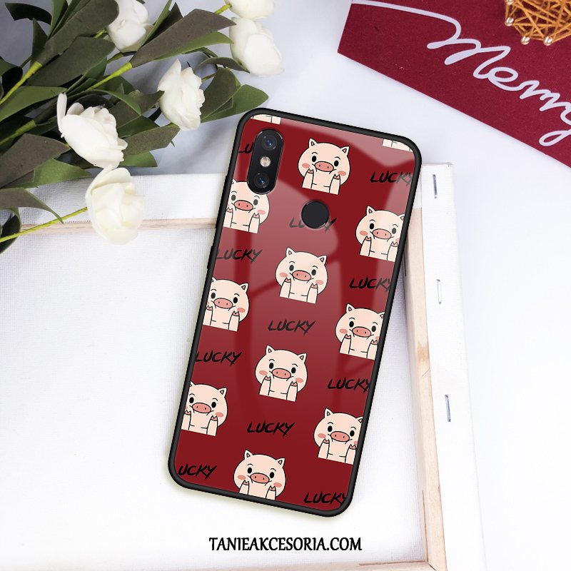 Etui Xiaomi Mi 8 Piękny Szczęśliwy Wzór, Pokrowce Xiaomi Mi 8 Miękki Ochraniacz All Inclusive Beige