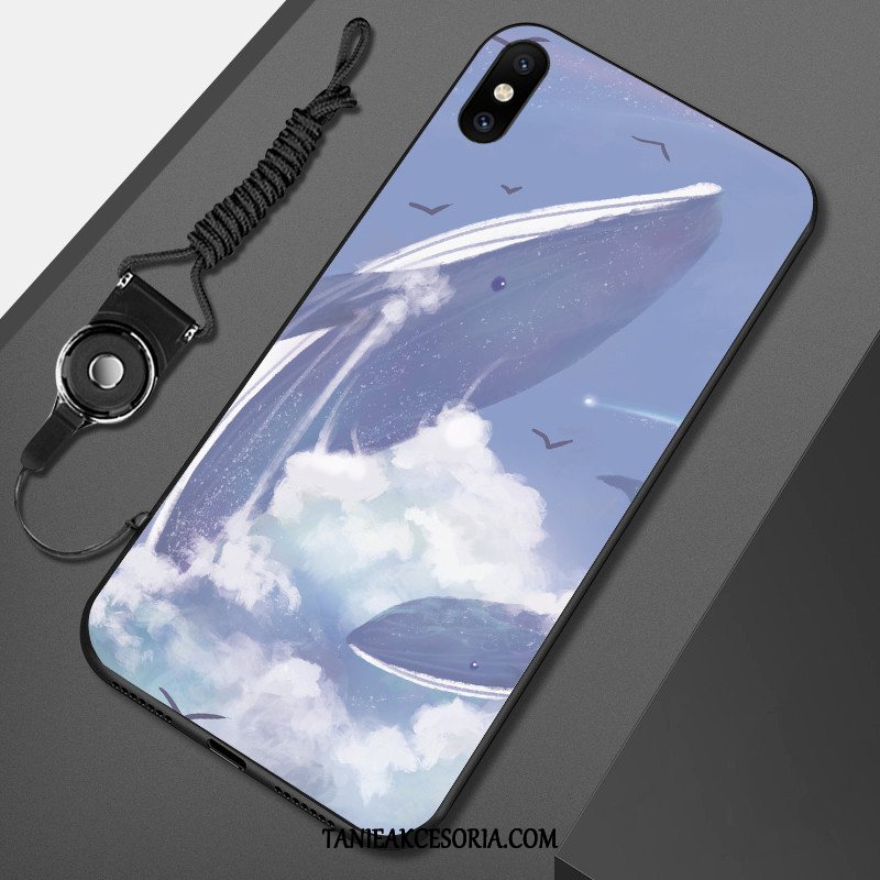 Etui Xiaomi Mi 8 Pro Anti-fall Niebieski Miękki, Futerał Xiaomi Mi 8 Pro Osobowość Wiszące Ozdoby Mały Beige