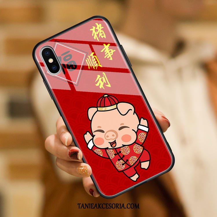 Etui Xiaomi Mi 8 Pro Kreskówka Osobowość Mały, Obudowa Xiaomi Mi 8 Pro All Inclusive Czerwony Telefon Komórkowy Beige