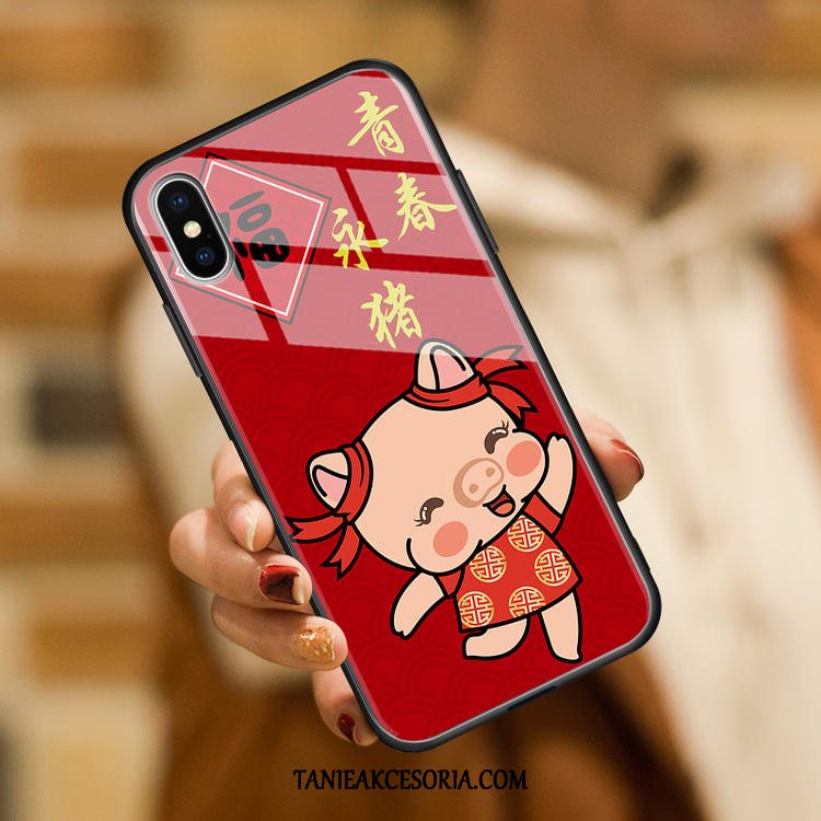 Etui Xiaomi Mi 8 Pro Kreskówka Osobowość Mały, Obudowa Xiaomi Mi 8 Pro All Inclusive Czerwony Telefon Komórkowy Beige