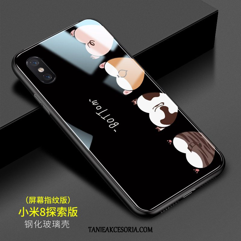 Etui Xiaomi Mi 8 Pro Modna Marka Biały Ochraniacz, Futerał Xiaomi Mi 8 Pro Telefon Komórkowy Kreskówka All Inclusive Beige