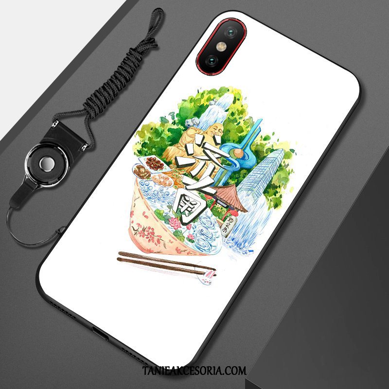 Etui Xiaomi Mi 8 Pro Silikonowe Wzór Mały, Futerał Xiaomi Mi 8 Pro Anti-fall Kolor Biały Beige