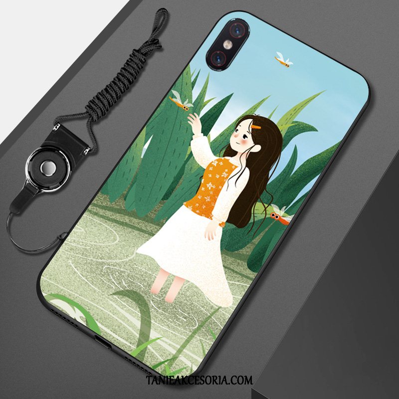 Etui Xiaomi Mi 8 Pro Wzór Piękny Zielony, Pokrowce Xiaomi Mi 8 Pro Miękki Mały Telefon Komórkowy Beige