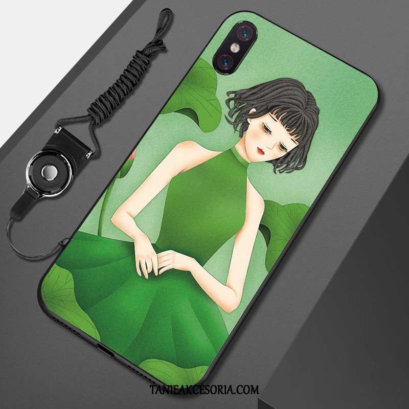 Etui Xiaomi Mi 8 Pro Wzór Piękny Zielony, Pokrowce Xiaomi Mi 8 Pro Miękki Mały Telefon Komórkowy Beige