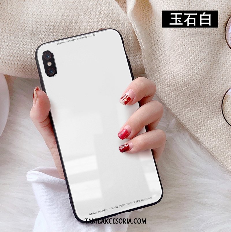 Etui Xiaomi Mi 8 Pro Wzór Szkło Telefon Komórkowy, Obudowa Xiaomi Mi 8 Pro Jednolity Kolor Moda Mały Beige