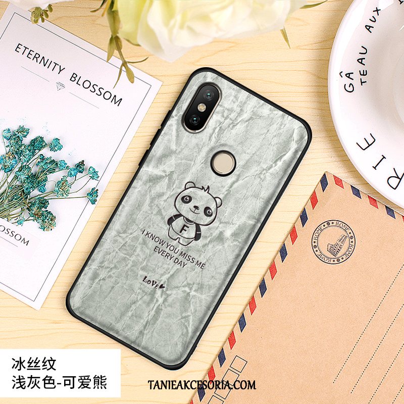 Etui Xiaomi Mi 8 Tendencja Nubuku Mały, Obudowa Xiaomi Mi 8 Proste Szary All Inclusive Beige