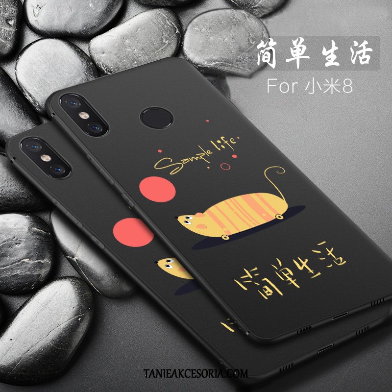 Etui Xiaomi Mi 8 Tendencja Nubuku Wzór, Futerał Xiaomi Mi 8 Telefon Komórkowy Proste All Inclusive Beige