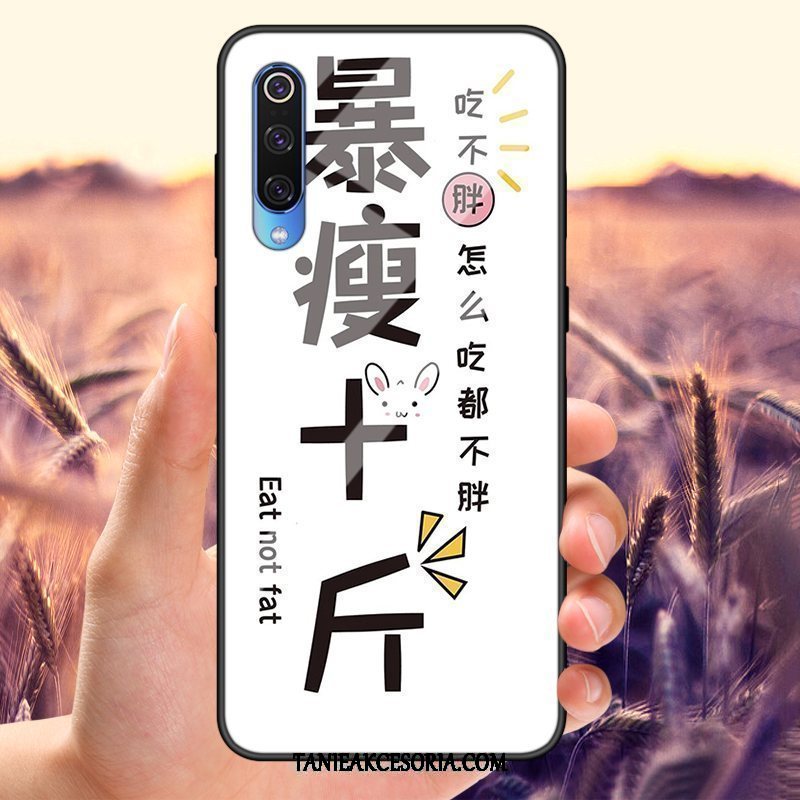 Etui Xiaomi Mi 9 Lite Szkło Hartowane Telefon Komórkowy Czerwony Netto, Obudowa Xiaomi Mi 9 Lite Szkło Ochraniacz Wzór Beige