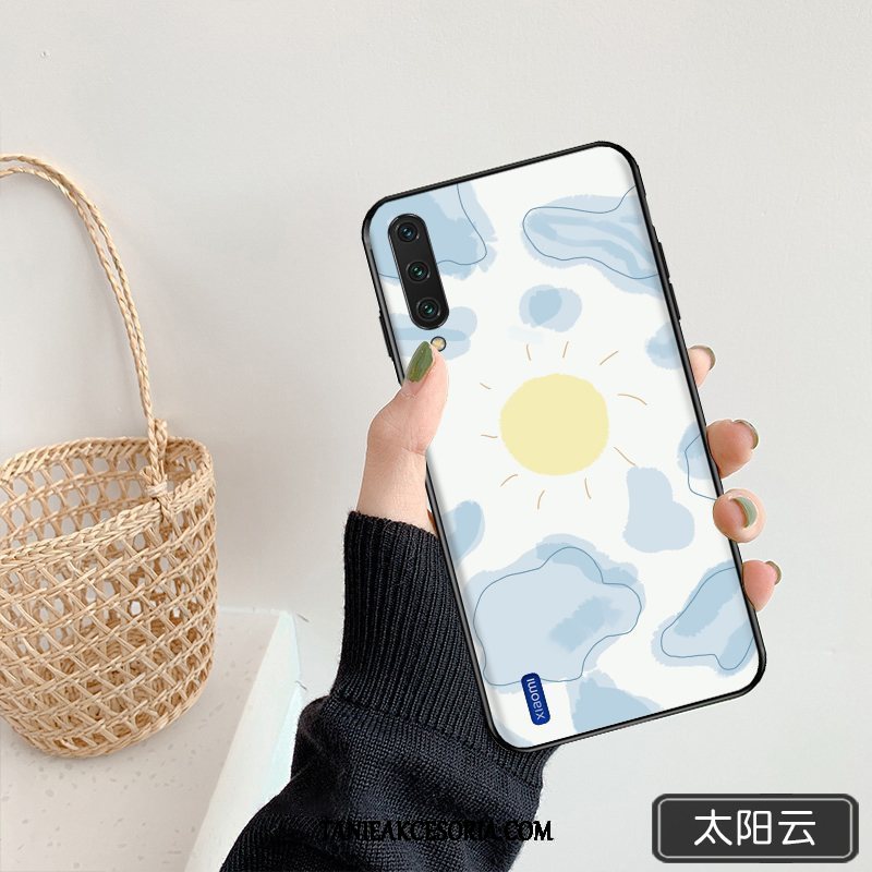 Etui Xiaomi Mi 9 Lite Telefon Komórkowy Lustro Czerwony Netto, Futerał Xiaomi Mi 9 Lite Proste All Inclusive Cienkie Beige