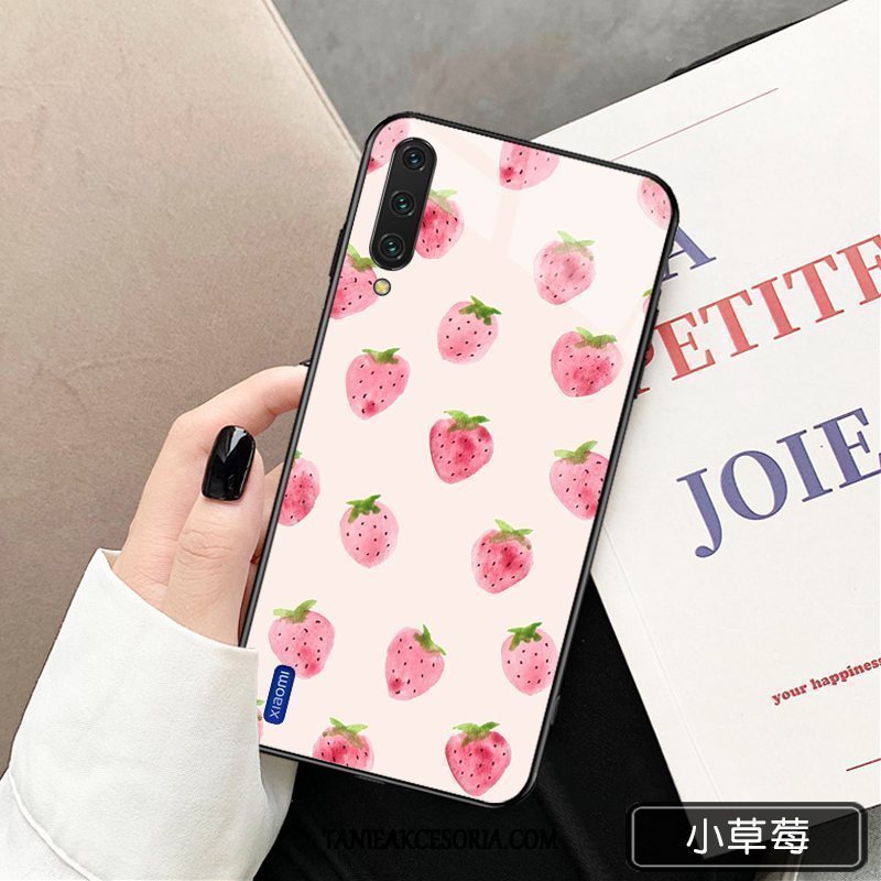 Etui Xiaomi Mi 9 Lite Telefon Komórkowy Lustro Czerwony Netto, Futerał Xiaomi Mi 9 Lite Proste All Inclusive Cienkie Beige