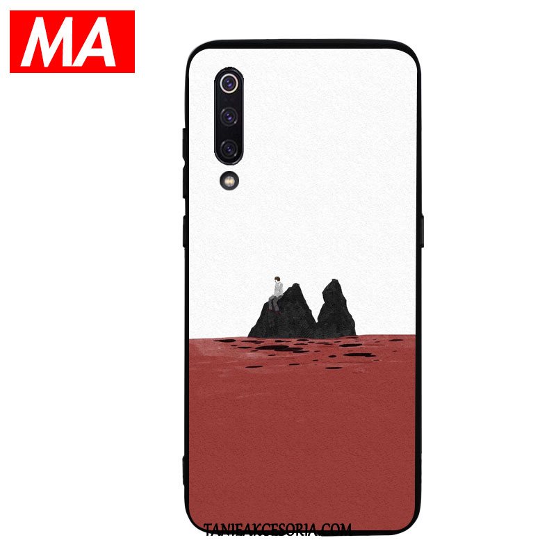 Etui Xiaomi Mi 9 Mały Telefon Komórkowy Ochraniacz, Pokrowce Xiaomi Mi 9 Wzór Obraz Olejny Proste Beige