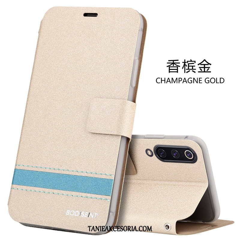 Etui Xiaomi Mi 9 Miękki Skórzany Anti-fall, Futerał Xiaomi Mi 9 Wiszące Ozdoby Filmy Klapa Beige