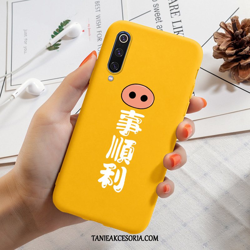 Etui Xiaomi Mi 9 Modna Marka Czarny Nubuku, Futerał Xiaomi Mi 9 Jednolity Kolor Silikonowe Moda Beige