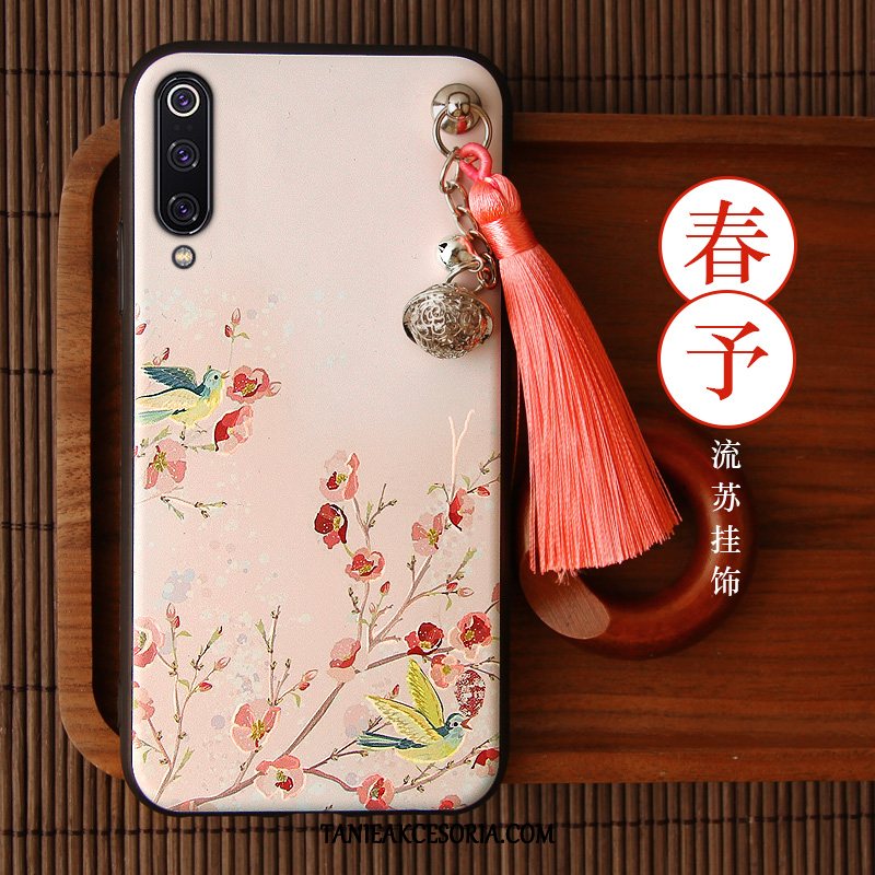 Etui Xiaomi Mi 9 Modna Marka Silikonowe Vintage, Pokrowce Xiaomi Mi 9 Purpurowy Osobowość Anioł Beige