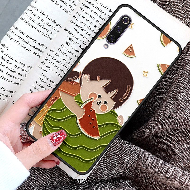 Etui Xiaomi Mi 9 Młodzież Miękki Zakochani, Obudowa Xiaomi Mi 9 All Inclusive Nubuku Ochraniacz Beige