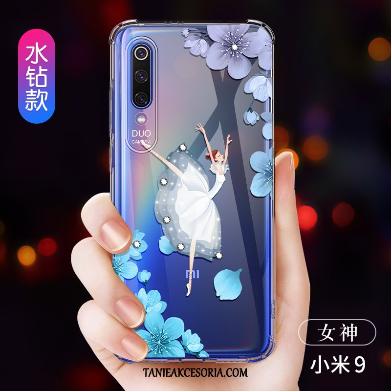 Etui Xiaomi Mi 9 Osobowość All Inclusive Moda, Futerał Xiaomi Mi 9 Kreatywne Czerwony Netto Przezroczysty Beige