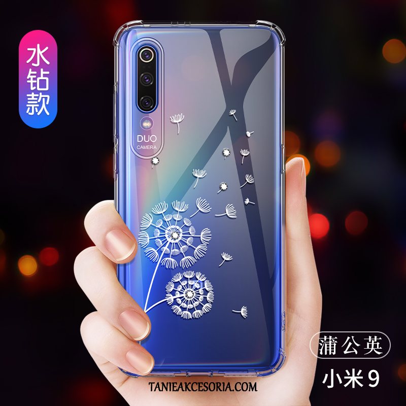 Etui Xiaomi Mi 9 Osobowość All Inclusive Moda, Futerał Xiaomi Mi 9 Kreatywne Czerwony Netto Przezroczysty Beige