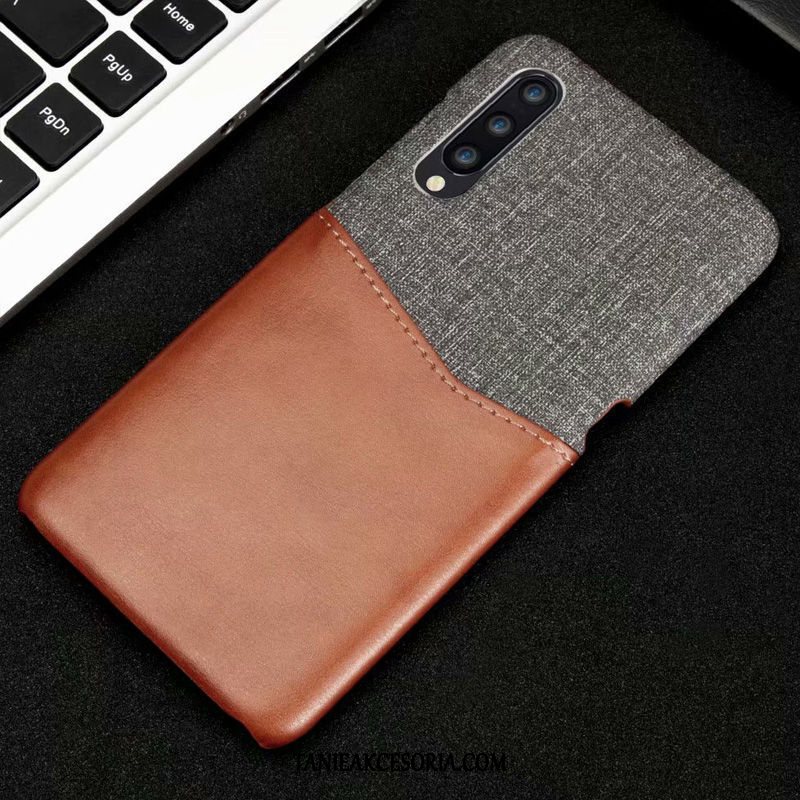 Etui Xiaomi Mi 9 Se Skórzany Futerał Telefon Komórkowy Mały, Obudowa Xiaomi Mi 9 Se Szary Miękki Ochraniacz Beige