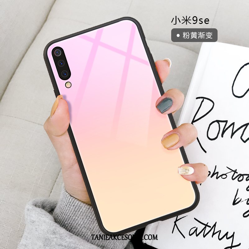 Etui Xiaomi Mi 9 Se Tendencja Anti-fall Dostosowane, Pokrowce Xiaomi Mi 9 Se Wzór Lustro Czarny Beige