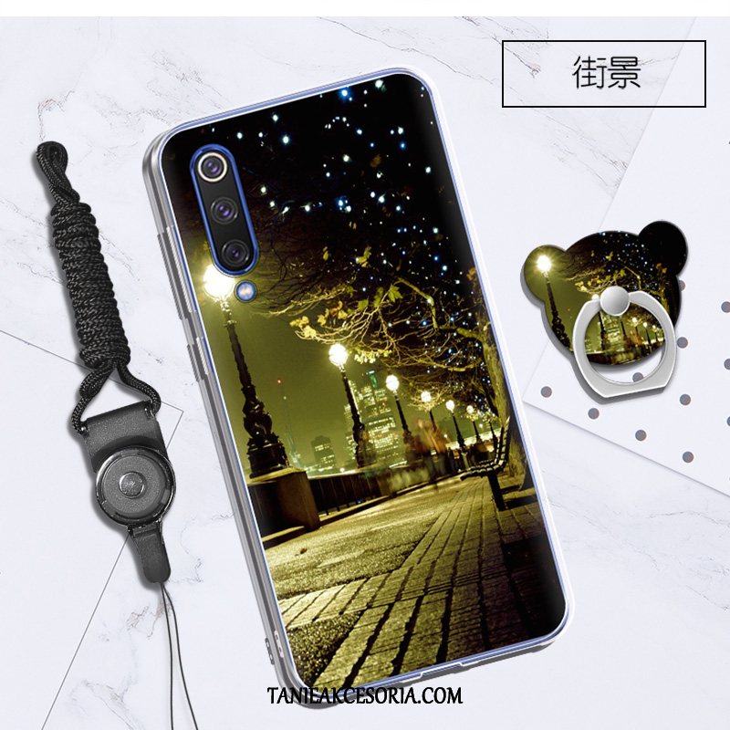 Etui Xiaomi Mi 9 Se Tendencja Sceneria Wiszące Ozdoby, Futerał Xiaomi Mi 9 Se Telefon Komórkowy Silikonowe Ring Beige