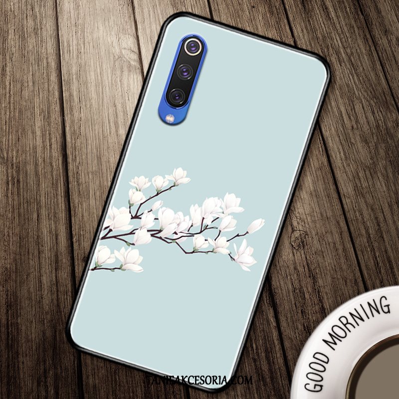 Etui Xiaomi Mi 9 Se Wspornik Miękki Mały, Futerał Xiaomi Mi 9 Se Niebieski Telefon Komórkowy Chiński Styl Beige