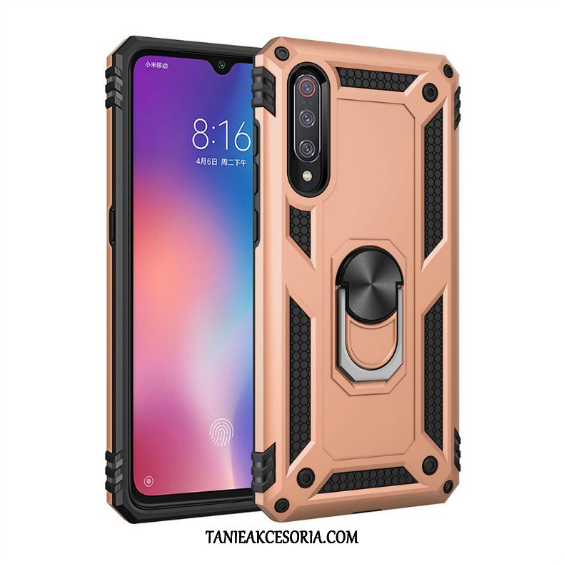 Etui Xiaomi Mi 9 Silikonowe All Inclusive Mały, Futerał Xiaomi Mi 9 Na Pokładzie Cienkie Szkło Hartowane Beige