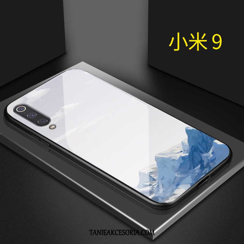 Etui Xiaomi Mi 9 Telefon Komórkowy Szkło Mały, Futerał Xiaomi Mi 9 Sztuka Anti-fall Atrament Beige