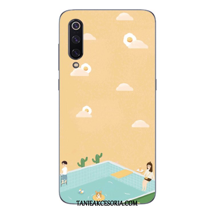 Etui Xiaomi Mi 9 Żółty Anti-fall Silikonowe, Pokrowce Xiaomi Mi 9 All Inclusive Mały Miękki Beige